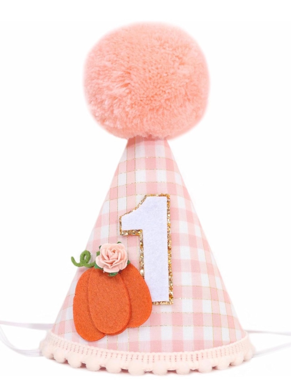 Little Pumpkin Turns One Birthday Banner + Hat Set 🎃